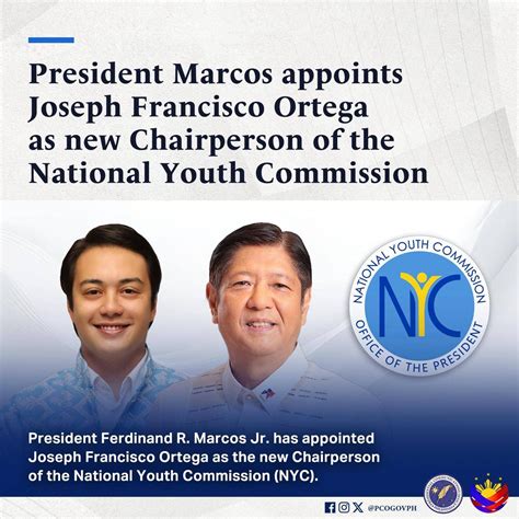 nyc meaning philippines|Palace names Joseph Ortega as National Youth Commission head.